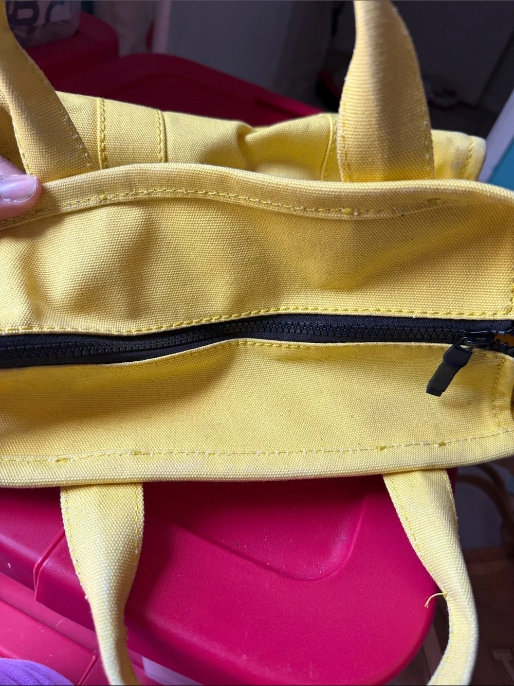 Marc Jacobs Yellow Canvas Tote used